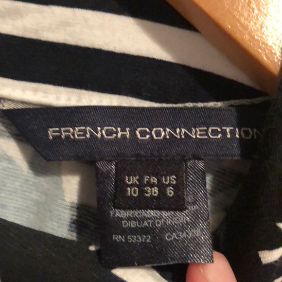 French connection blue & white striped dress - Picture 4 of 4